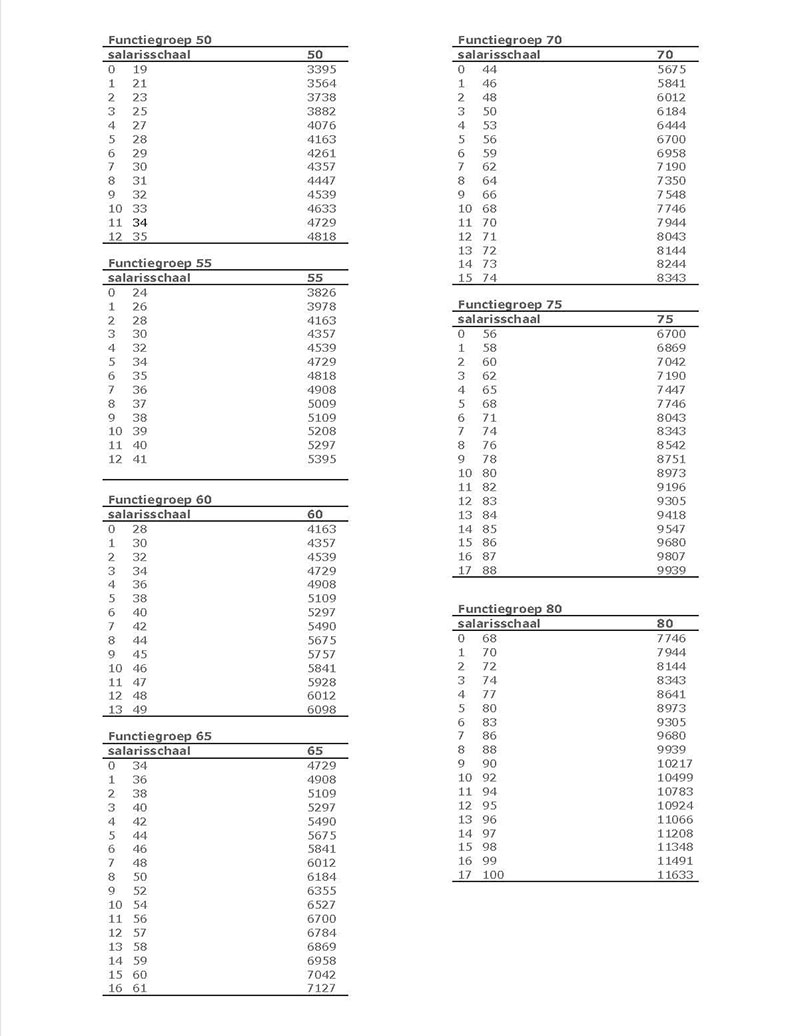 Bijlage M Salarisschalen pagina 138